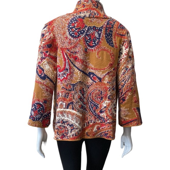 Moth By Anthropologie  Bell Paisley Bonze Cardigan Size S - Picture 3 of 15